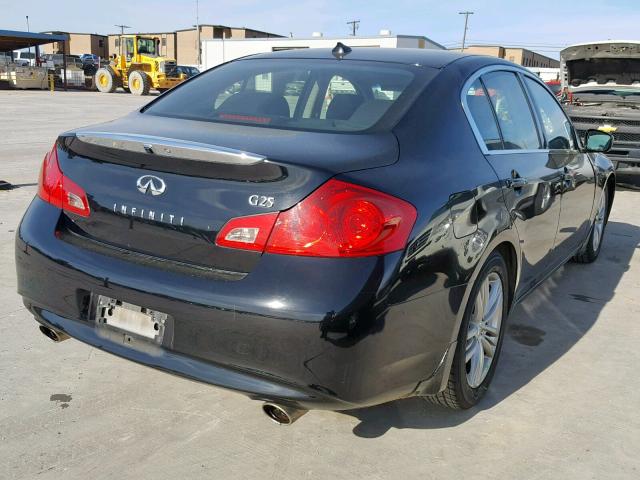 JN1DV6AP0CM700926 - 2012 INFINITI G25 BASE BLACK photo 4