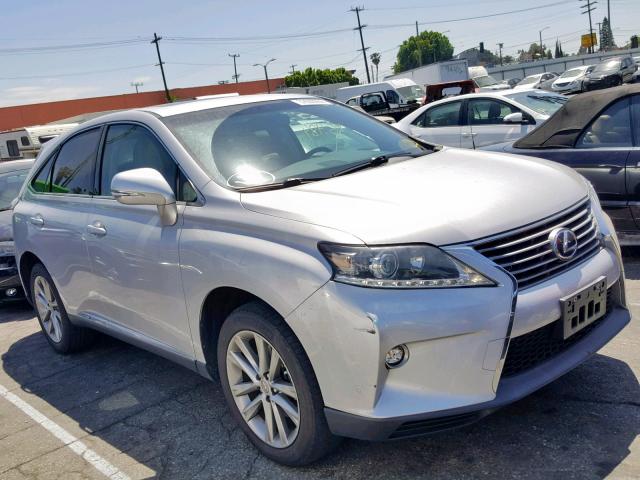 2T2ZB1BA2FC001514 - 2015 LEXUS RX 450H SILVER photo 1