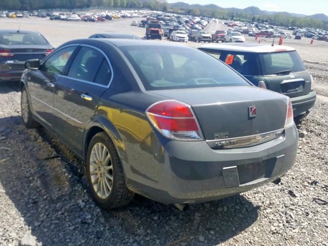 1G8ZV57708F153800 - 2008 SATURN AURA XR GRAY photo 3