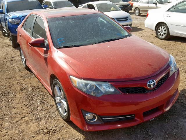 4T1BF1FK4CU606724 - 2012 TOYOTA CAMRY BASE RED photo 1