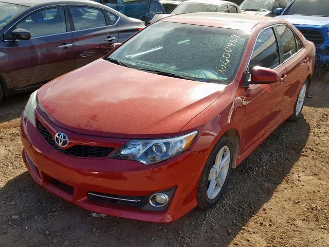 4T1BF1FK4CU606724 - 2012 TOYOTA CAMRY BASE RED photo 2