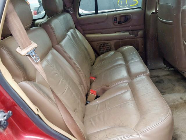 1GNCS13W512221135 - 2001 CHEVROLET BLAZER RED photo 6