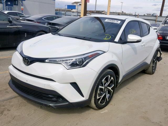 NMTKHMBX5JR031602 - 2018 TOYOTA C-HR XLE WHITE photo 2