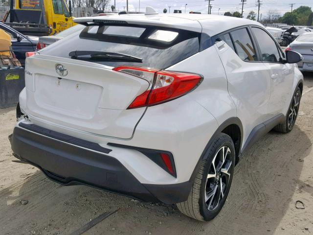 NMTKHMBX5JR031602 - 2018 TOYOTA C-HR XLE WHITE photo 4