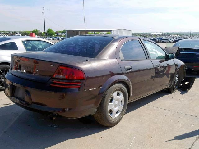 1B3EL36X23N564177 - 2003 DODGE STRATUS SE PURPLE photo 4