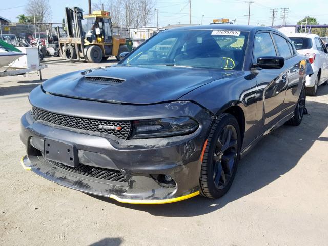 2C3CDXHG5KH527594 - 2019 DODGE CHARGER GT GRAY photo 2