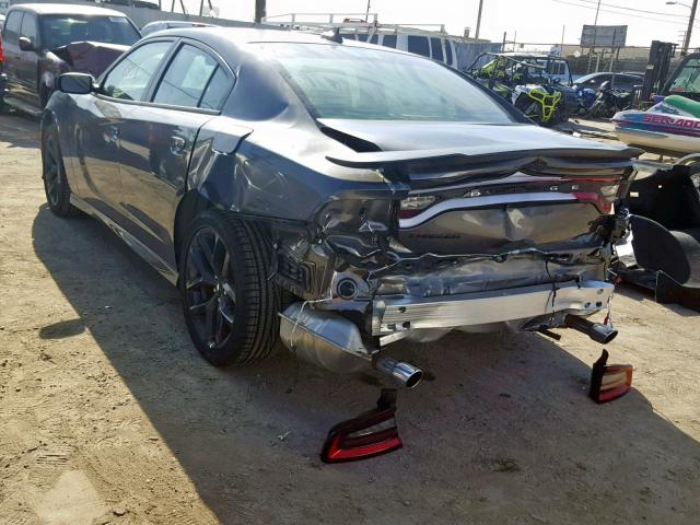 2C3CDXHG5KH527594 - 2019 DODGE CHARGER GT GRAY photo 3