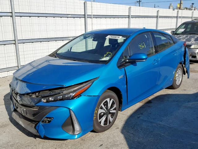JTDKARFP8K3108074 - 2019 TOYOTA PRIUS PRIM 蓝色 照片 2