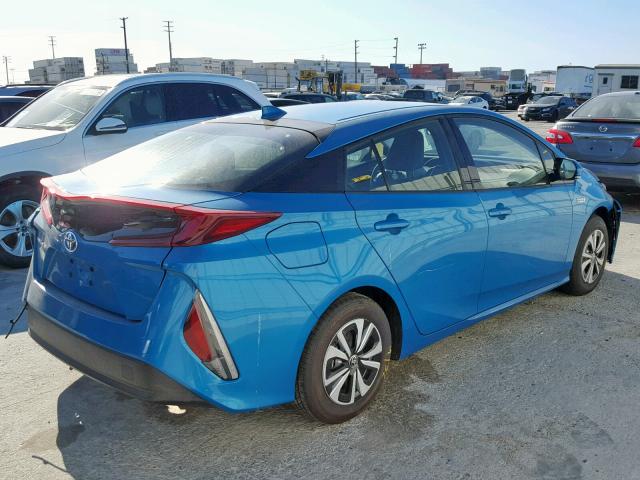 JTDKARFP8K3108074 - 2019 TOYOTA PRIUS PRIM 蓝色 照片 4