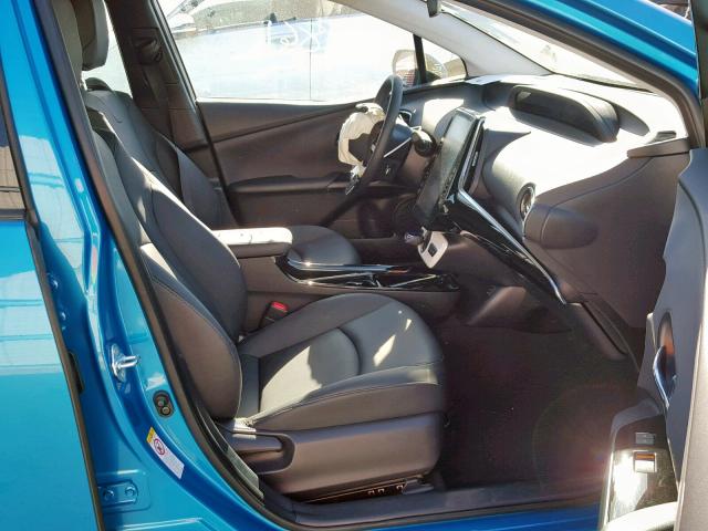 JTDKARFP8K3108074 - 2019 TOYOTA PRIUS PRIM 蓝色 照片 5