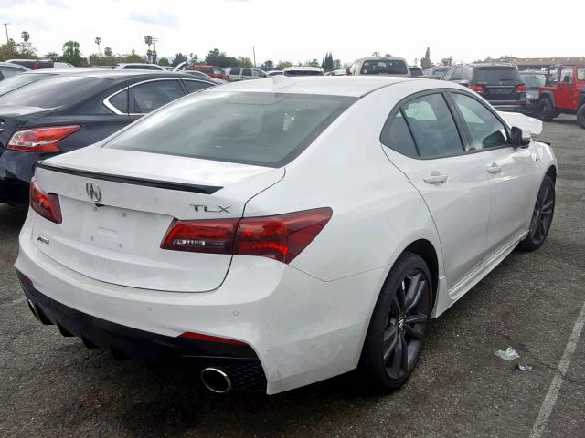 19UUB2F62KA004536 - 2019 ACURA TLX WHITE photo 4