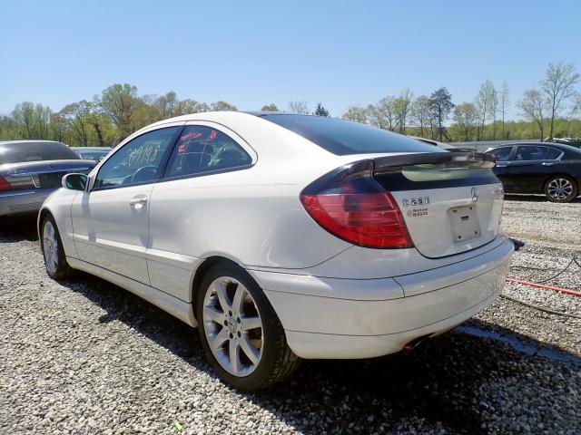 WDBRN40J34A640114 - 2004 MERCEDES-BENZ C 230K SPO WHITE photo 3