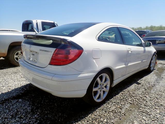 WDBRN40J34A640114 - 2004 MERCEDES-BENZ C 230K SPO WHITE photo 4