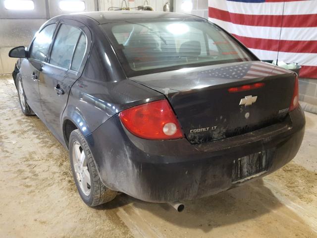 1G1AF5F57A7169257 - 2010 CHEVROLET COBALT 2LT BLACK photo 3