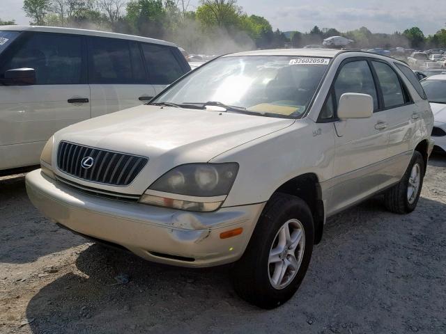 JT6GF10U4X0044459 - 1999 LEXUS RX 300 WHITE photo 2