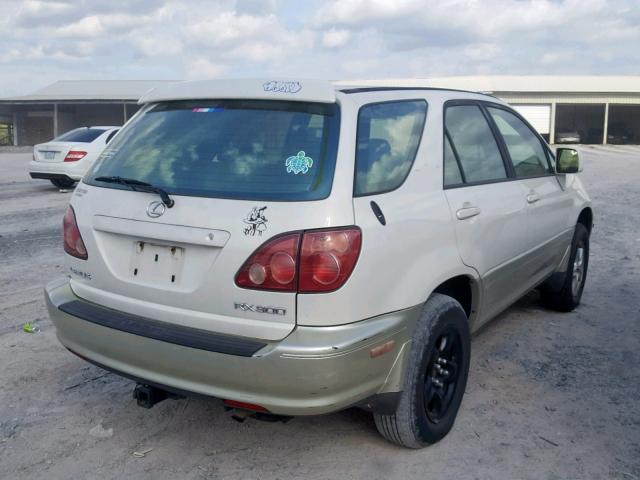 JT6GF10U4X0044459 - 1999 LEXUS RX 300 WHITE photo 4