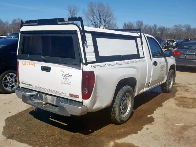 1GTC5LF94C8152925 - 2012 GMC CANYON WHITE photo 4