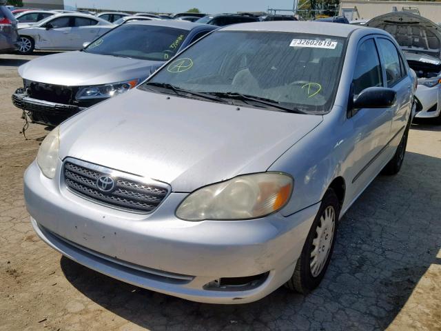 1NXBR32E75Z452712 - 2005 TOYOTA COROLLA CE SILVER photo 2