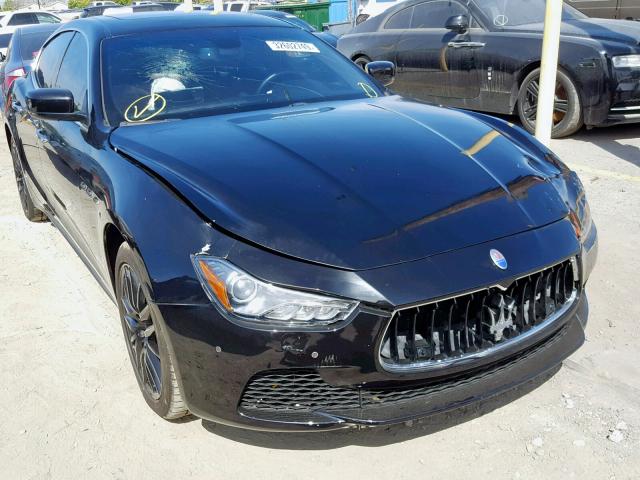 ZAM57XSA8E1128130 - 2014 MASERATI GHIBLI BLACK photo 1