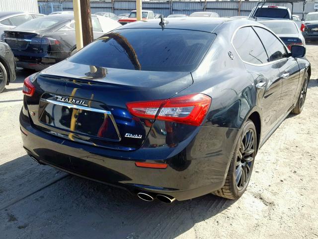 ZAM57XSA8E1128130 - 2014 MASERATI GHIBLI BLACK photo 4