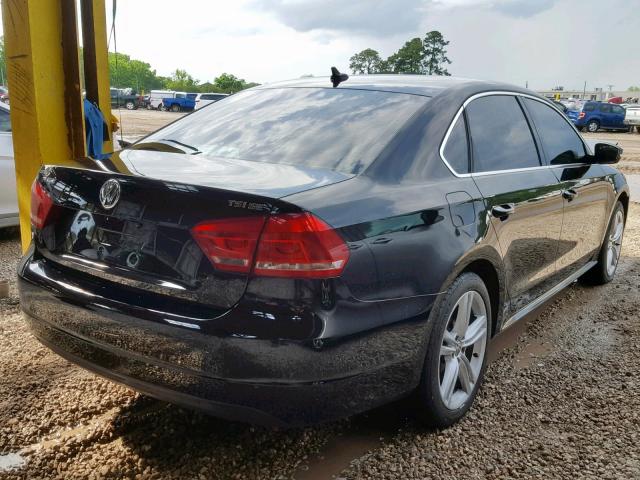 1VWBT7A37EC051256 - 2014 VOLKSWAGEN PASSAT SE BLACK photo 4