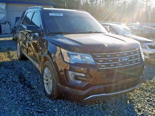 1FM5K7D85HGD01807 - 2017 FORD EXPLORER X BLACK photo 1