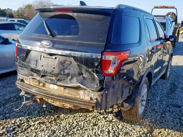 1FM5K7D85HGD01807 - 2017 FORD EXPLORER X BLACK photo 4