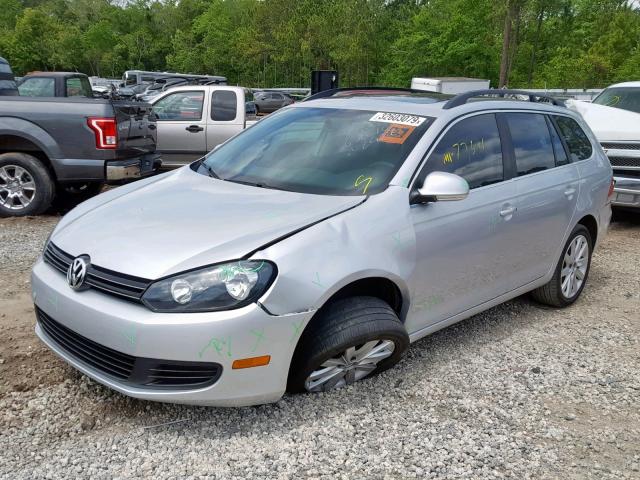 3VWPL7AJ1BM656310 - 2011 VOLKSWAGEN JETTA TDI SILVER photo 2