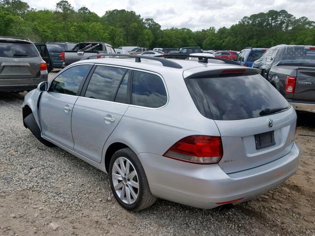 3VWPL7AJ1BM656310 - 2011 VOLKSWAGEN JETTA TDI SILVER photo 3