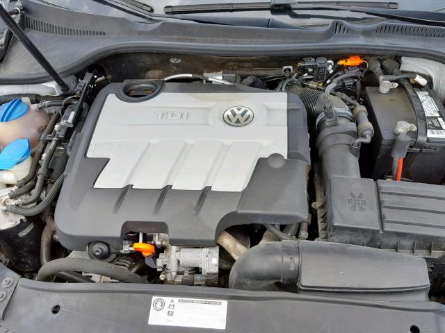 3VWPL7AJ1BM656310 - 2011 VOLKSWAGEN JETTA TDI SILVER photo 7