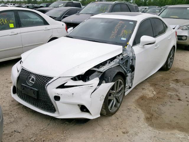 JTHBE1D24E5014049 - 2014 LEXUS IS 350 WHITE photo 2