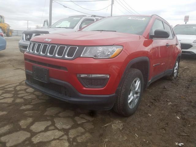 3C4NJCAB7JT339296 - 2018 JEEP COMPASS SPORT  photo 2