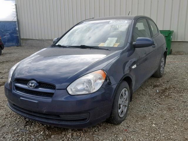 KMHCN35C38U089081 - 2008 HYUNDAI ACCENT BAS BLUE photo 2