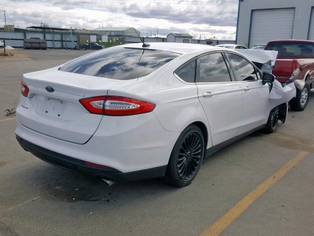 3FA6P0G70DR328698 - 2013 FORD FUSION S WHITE photo 4