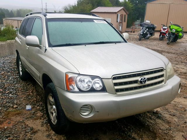 JTEGD21A030047826 - 2003 TOYOTA HIGHLANDER BEIGE photo 1