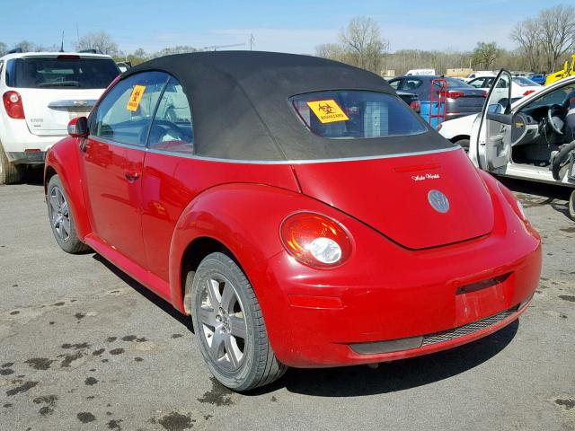 3VWRF31Y56M329484 - 2006 VOLKSWAGEN NEW BEETLE Qırmızı foto 3