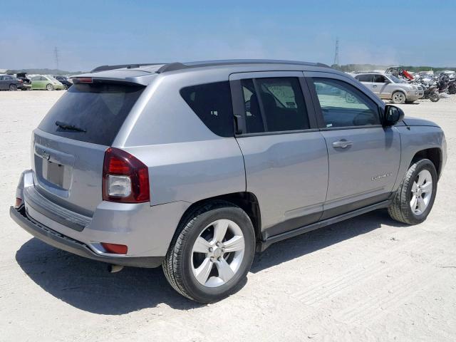 1C4NJCBB8ED869965 - 2014 JEEP COMPASS SP SILVER photo 4