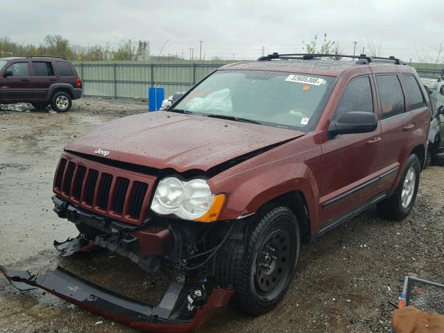 1J8GR48KX8C239155 - 2008 JEEP GRAND CHER MAROON photo 2