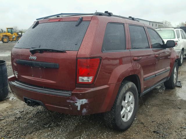 1J8GR48KX8C239155 - 2008 JEEP GRAND CHER MAROON photo 4