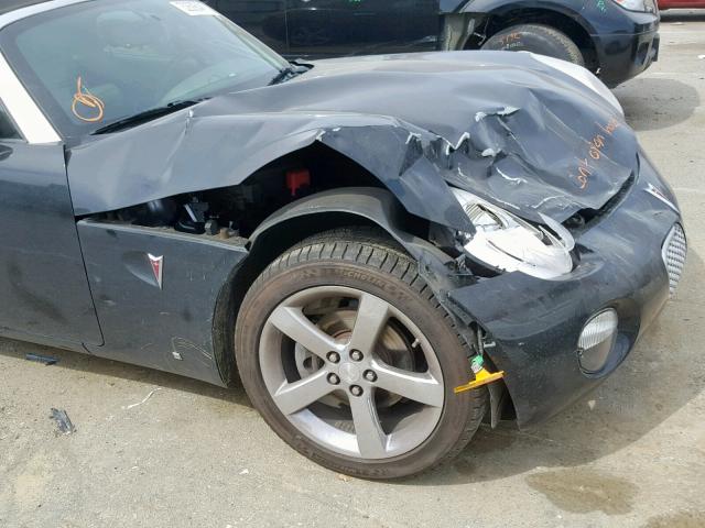 1G2MB35B08Y113021 - 2008 PONTIAC SOLSTICE BLACK photo 9