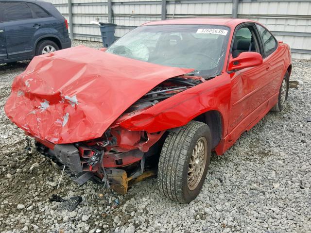 1G2WP12K9WF215316 - 1998 PONTIAC GRAND PRIX 红色 照片 2