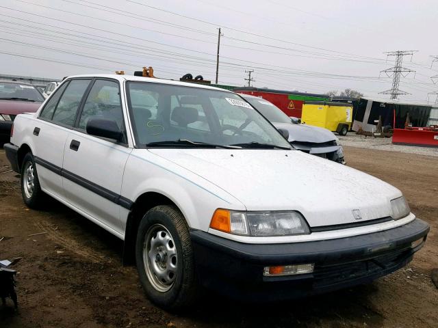 1HGED3649ML073752 - 1991 HONDA CIVIC DX WHITE photo 1