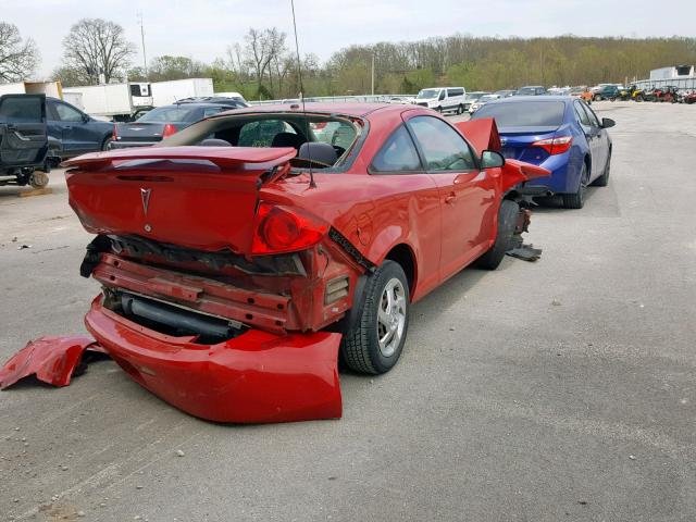 1G2AL18F687236525 - 2008 PONTIAC G5 RED photo 4