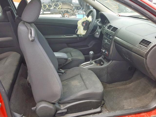1G2AL18F687236525 - 2008 PONTIAC G5 RED photo 5