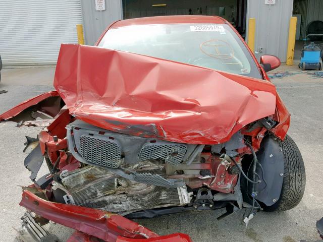 1G2AL18F687236525 - 2008 PONTIAC G5 RED photo 7
