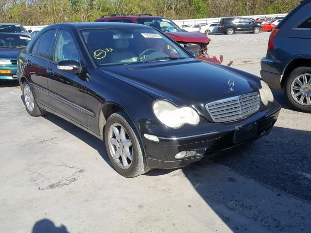 WDBRF61J21F091656 - 2001 MERCEDES-BENZ C 240 BLACK photo 1