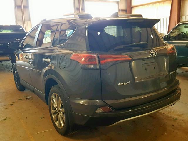 2T3YFREV2JW459568 - 2018 TOYOTA RAV4 LIMIT CHARCOAL photo 3