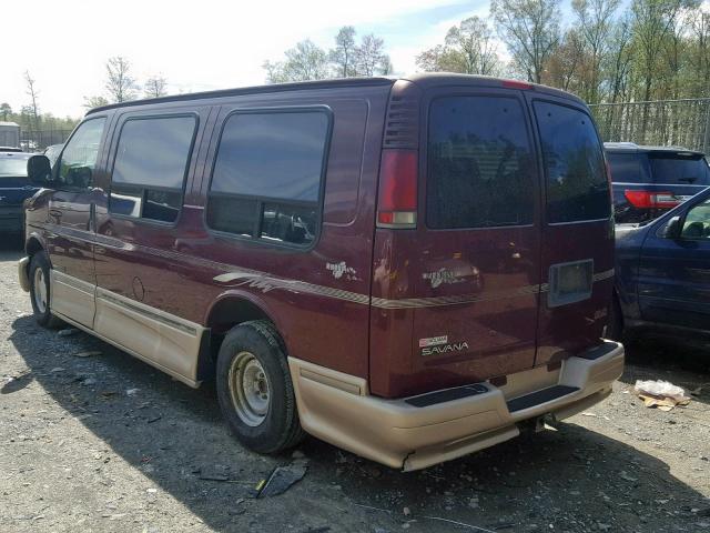 1GDFG15R821167413 - 2002 GMC SAVANA RV MAROON photo 3