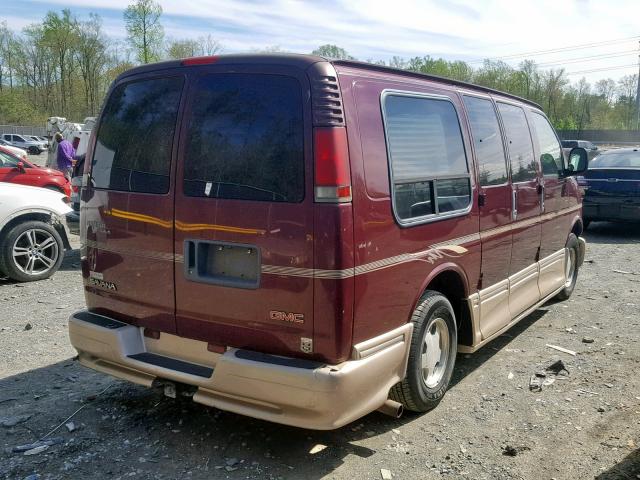 1GDFG15R821167413 - 2002 GMC SAVANA RV MAROON photo 4