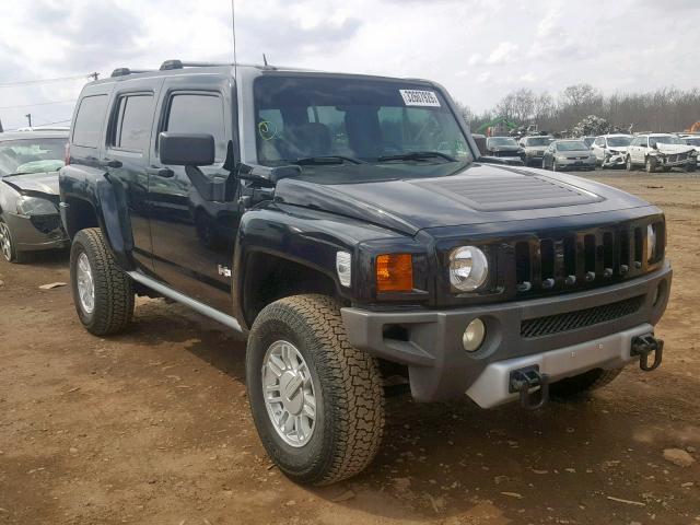 5GTEN13E588191683 - 2008 HUMMER H3 BLACK photo 1